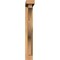 Ekena Millwork Funston Block Smooth Bracket w/ Offset Brace, Western Red Cedar, 3 1/2"W x 18"D x 26"H BKT0402X18X26FST05SWR - alternate 3
